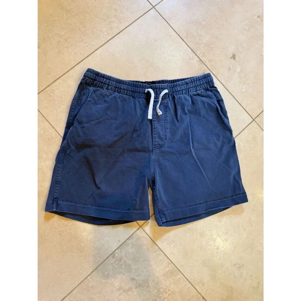 J. Crew Navy Elastic Waist Drawstring Shorts